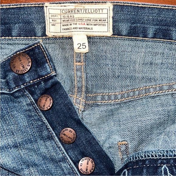 NWOT Current/Elliott The Uneven Seamed Original in First Love Mixed Floral - Picture 8 of 13